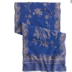 ISO: JCrew Blue and Gray Floral Wool Scarf